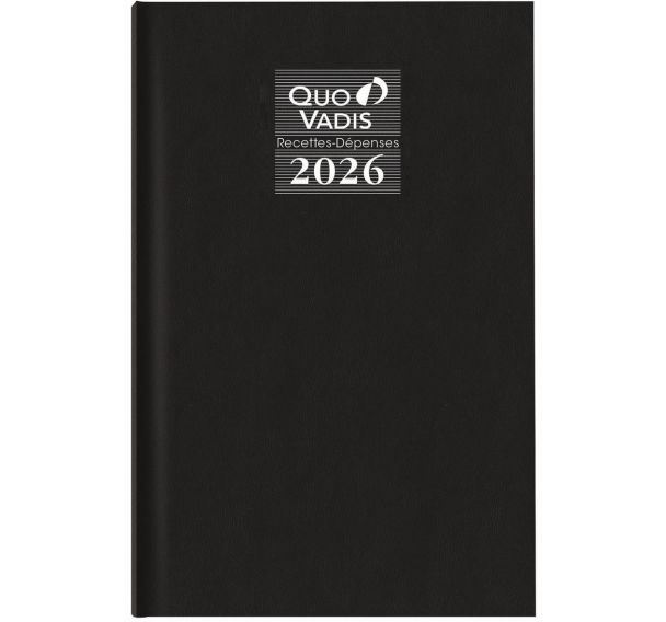 Agenda journalier recettes/depenses fr vanolin noir