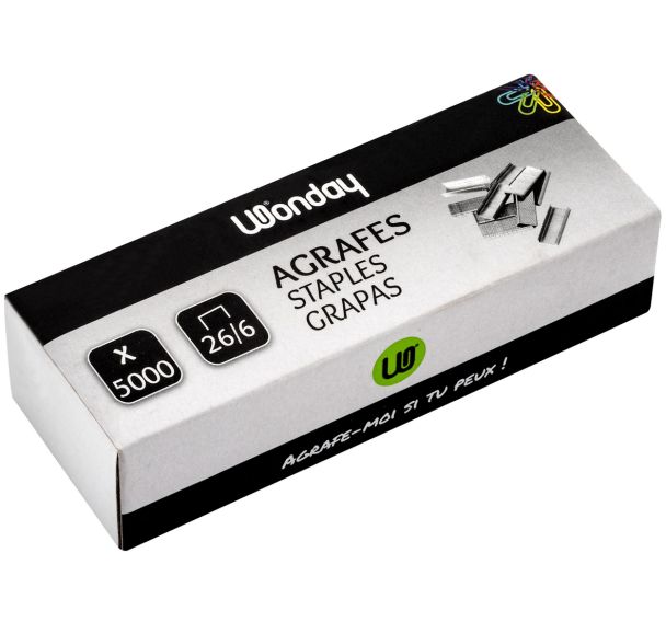 Agrafes 26/6 (Boite de 5000)