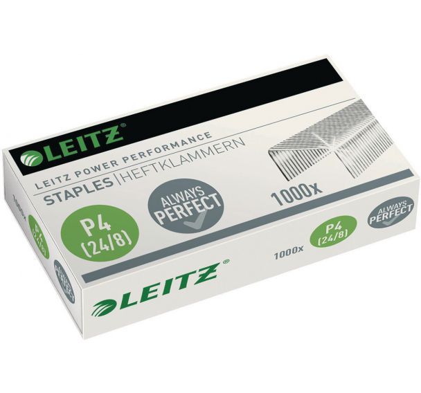 Agrafes Leitz Power Performance P4, 24/8, boîte de 1000