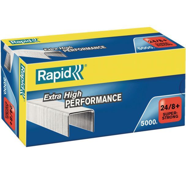 Agrafes Rapid SuperStrong 24/8+. Boîte de 5000