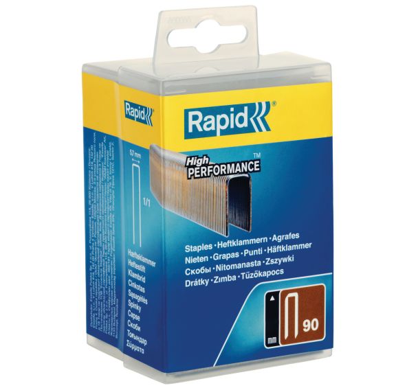 Agrafes galva n°90  en boite plastique - Rapid