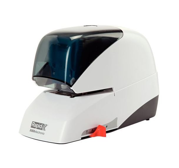Agrafeuse électrique R5050e FlatClinch SUPREME Rapid Blanc
