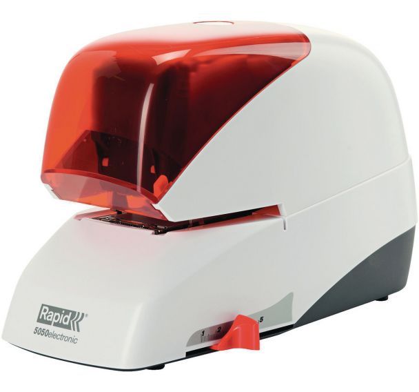Agrafeuse électrique Supreme R5050e. Boîte Argent/Orange
