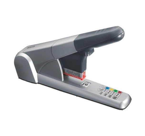 Agrafeuse gros travaux Leitz, en boîte Argent