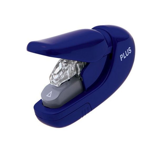 Agrafeuse sans agrafes bleue - Elami