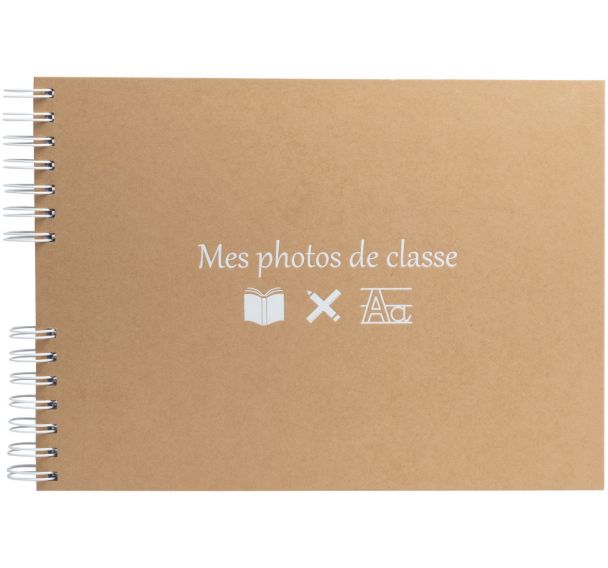 Album à spirales 50 pages blanches pour photos de classe - Exacompta