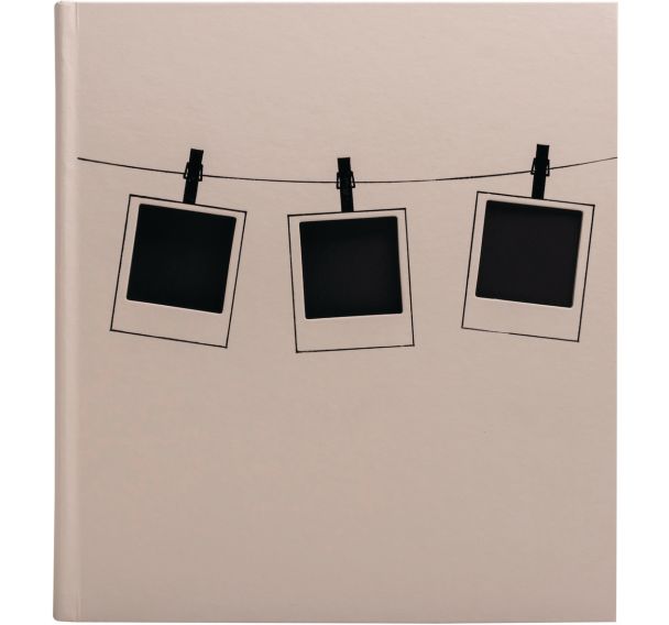 Album photo livre 60 pages noires Instants - 29x32cm - Rose