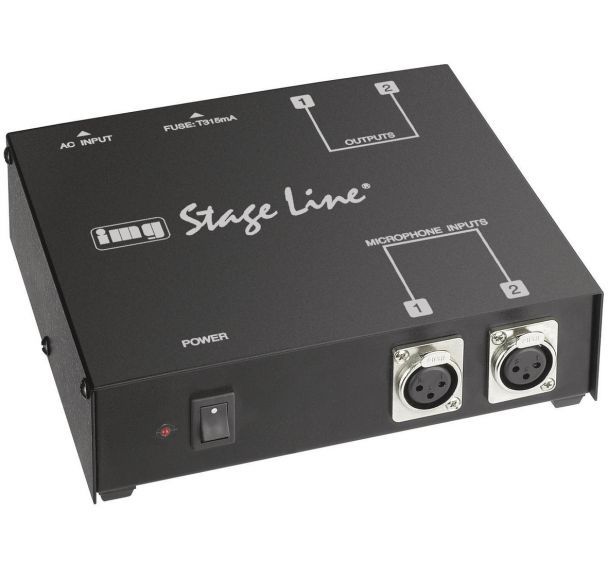 Alimentation Fantôme double 48V secteur Stage Line EMA-200