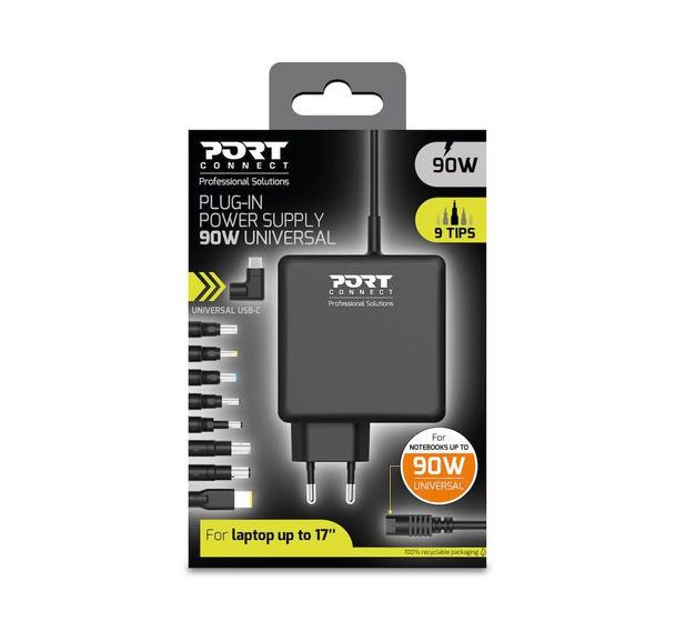 Alimentation pour notebooks 90W Universel et Type C