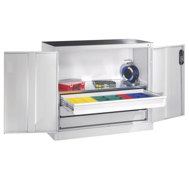 Aménagement 1 tiroir pour armoire L/P : 1200 x 500/600 mm