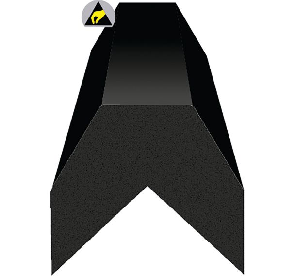 Amortisseur de choc angle conique - Noir - Ergomat