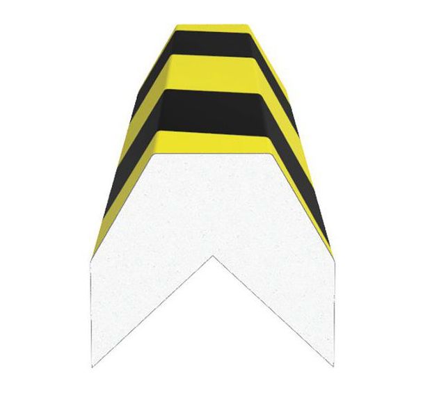 Amortisseur de choc angle conique - Noir/Jaune - Ergomat