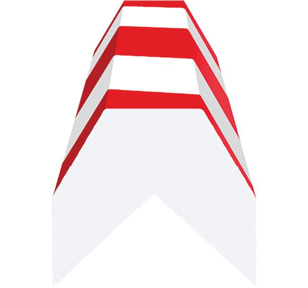 Amortisseur de choc angle conique - Rouge/Jaune - Ergomat