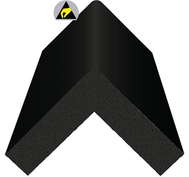 Amortisseur de choc carré - Noir - Ergomat