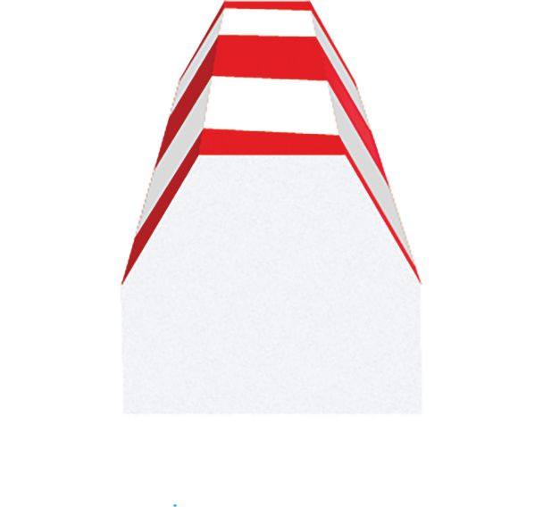 Amortisseur de choc conique - Rouge/Blanc - Ergomat