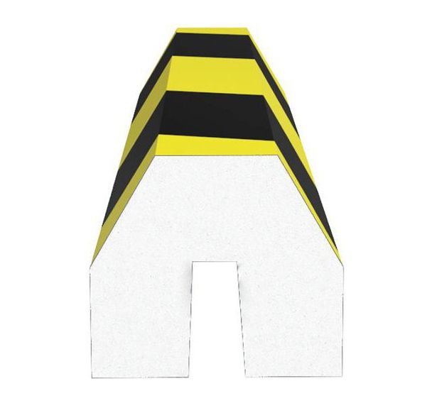 Amortisseur de choc pour poutre en I - Noir/Jaune - Ergomat