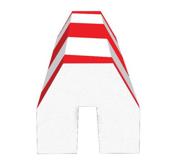 Amortisseur de choc pour poutre en I - Rouge/Blanc - Ergomat