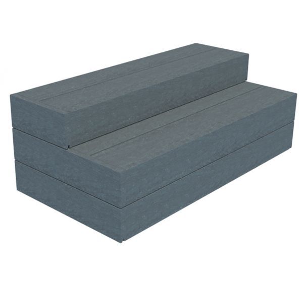 Amphithéâtre Cube Junior 2 niveaux plastique recyclé - Espace Urbain