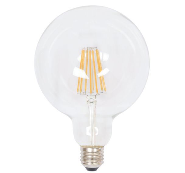 Ampoule E27.G125.10W.2700K dimmable transparent