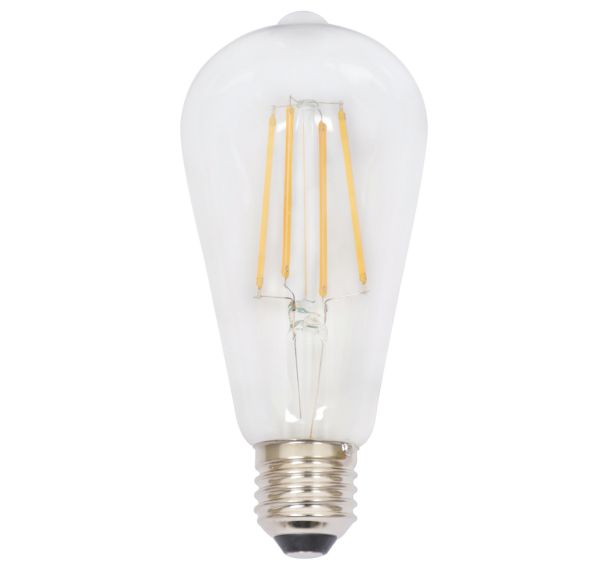 Ampoule E27.ST64.8W.2700K dimmable transparent