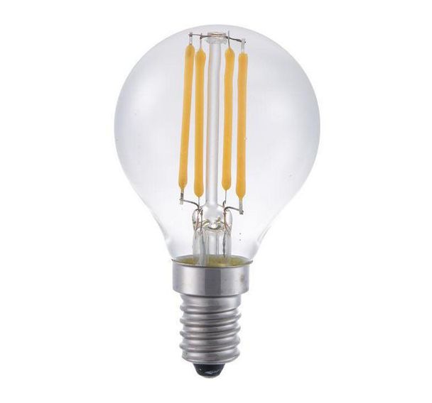 Ampoule G45 sphérique à filament LED E14 et E27 3W - SPL
