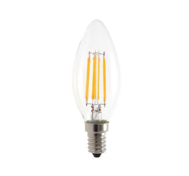 Ampoule à filament LED Olive C35 4W / 470lm culot E14 2700K