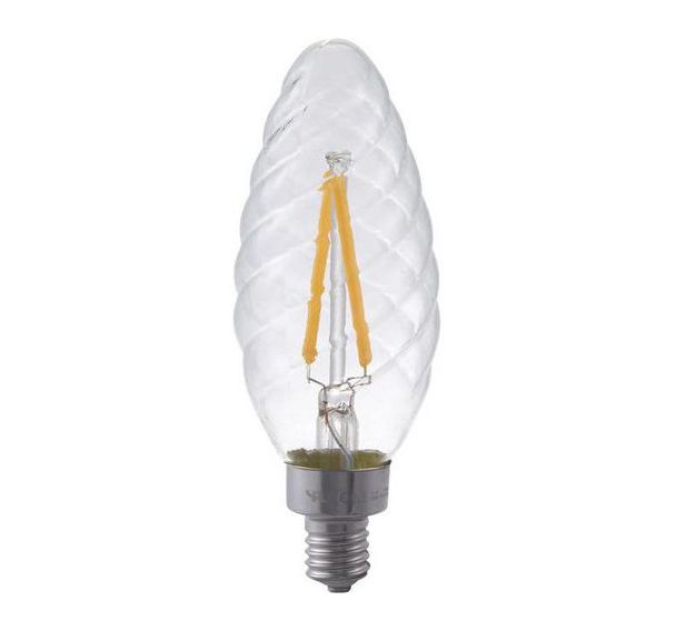 Ampoule bougie torsadée LED C35 E14 1.5 à 4W dimmable - SPL