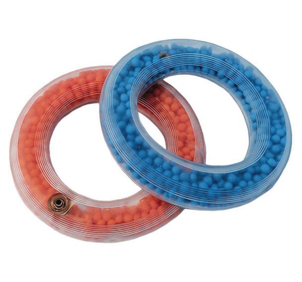 Anneaux transparent avec perles