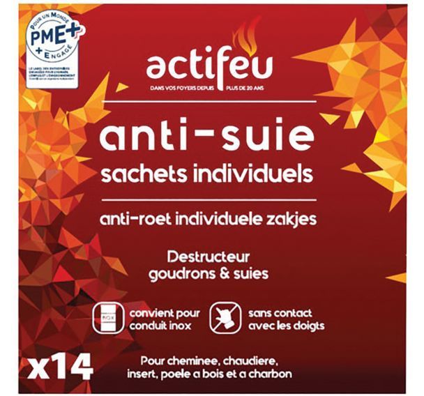 Anti suie actifeu dose individuelle boite de 14