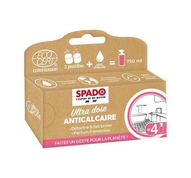 Anticalcaire Ecocert - concentré à diluer - Spado