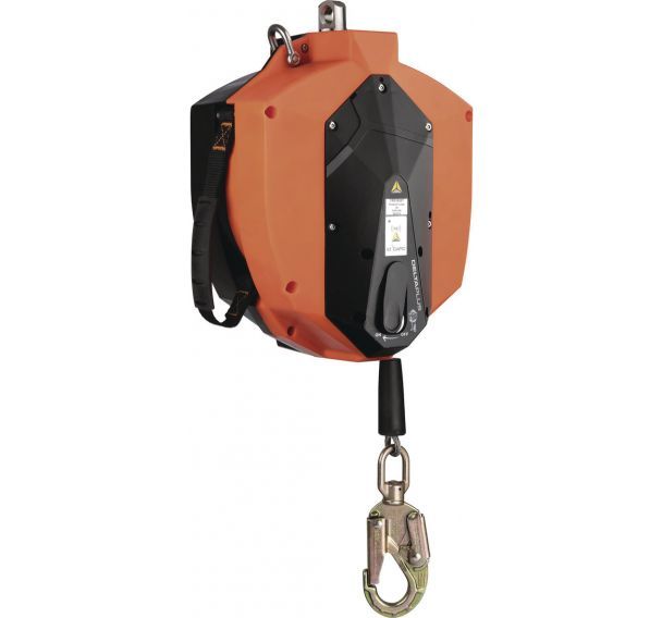 Antichute à rappel automatique à câble avec treuil + 1 connecteur 20 m