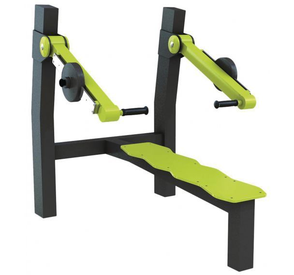 Appareil de musculation Laydown Lest Chest Press - 3 réglages de poids - Freetness
