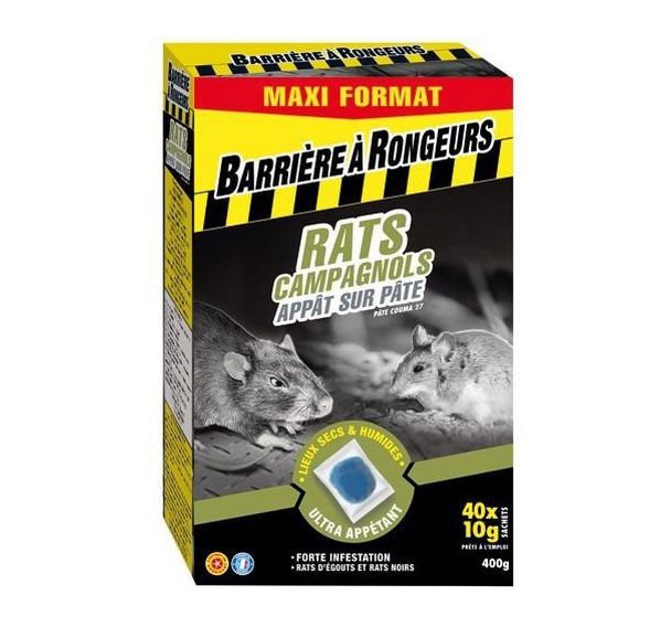 Appât rats campagnols - 400g
