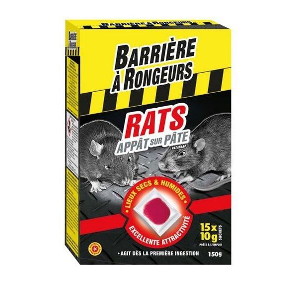 Appât sur pâte rats - 150g