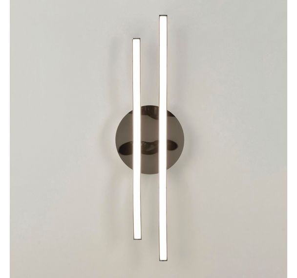 Applique 2 lumières en métal alu