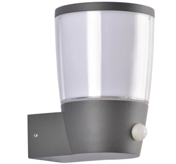 Applique Riviera ip44 en fonte d'aluminium+détecteur présence