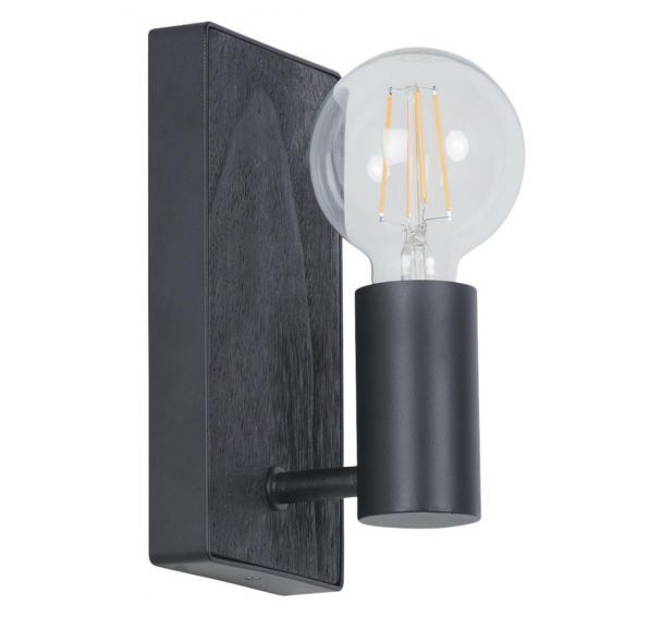 Applique bois noir CONRAD H 20 cm noir Corep