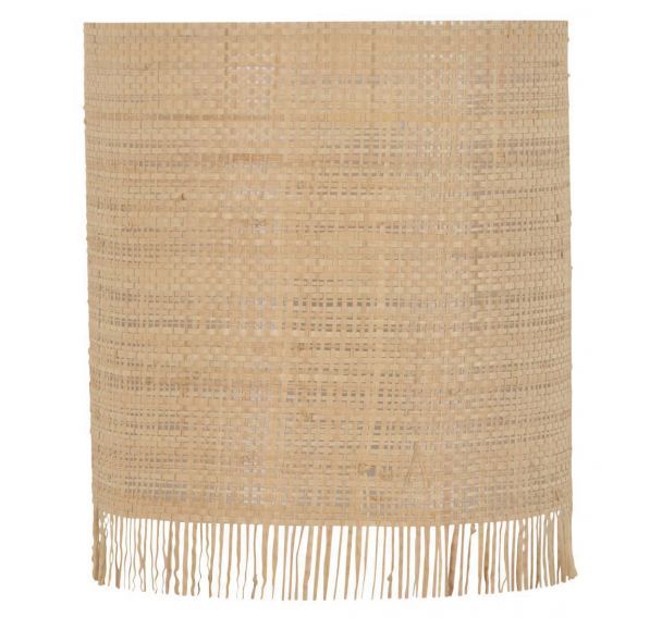 Applique demi cylindre en matière naturelle Raphia