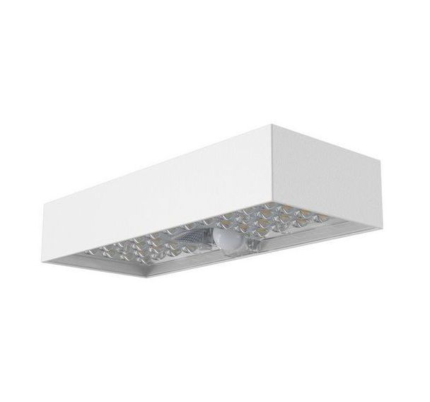 Applique murale LED solaire 800 lumens détecteur IR. Blanc