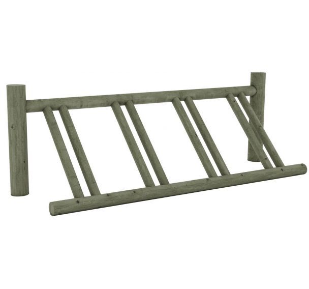 Appui vélo Thann longueur 2,12 m - H70 cm - pin traité