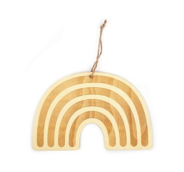 Arc-en-ciel géant à décorer en bois 250 x 160 mm