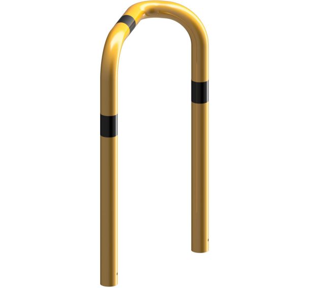 Arceau antichoc 90° une face à bétonner - Jaune/Noir - Schake