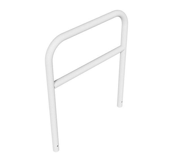 Arceau avec barre transversale à bétonner - Blanc - Schake