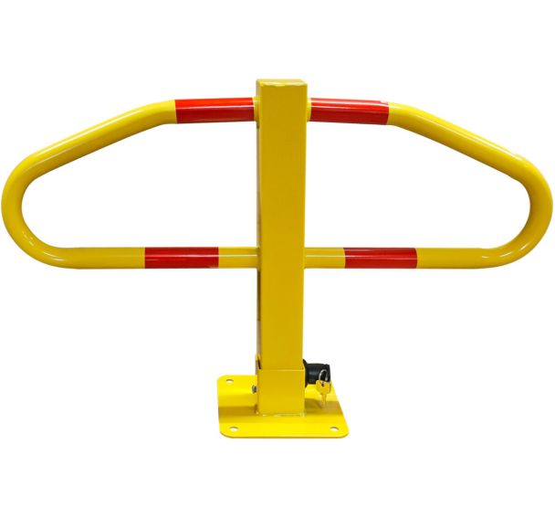 Arceau de parking avec pied central -700x460mm - Jaune