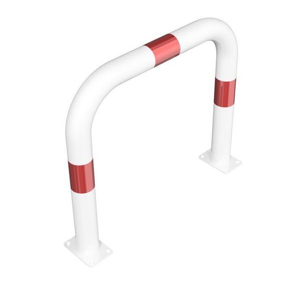 Arceau pare-choc sans transversale à cheviller-Blanc/Rouge-Schake