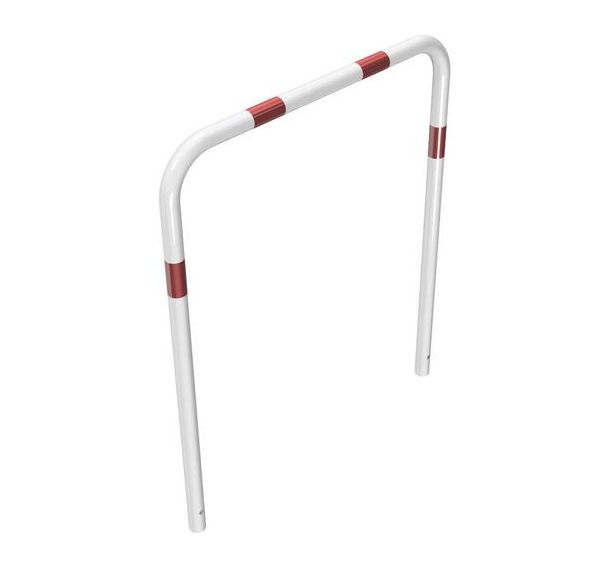 Arceau sans barre transversale à bétonner - Blanc/Rouge - Schake