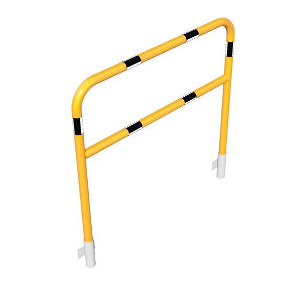 Arceau tube barre transversale fixation murale - Jaune/Noir - Schake