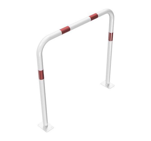 Arceau tube sans barre transversale à cheviller - Blanc/Rouge - Schake