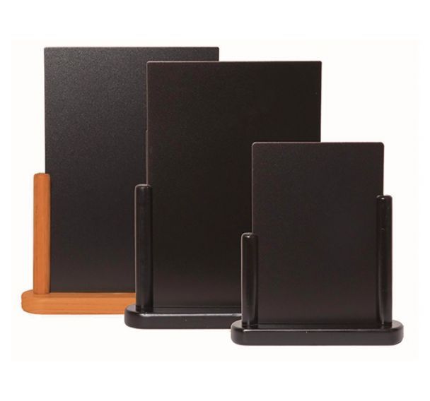 Ardoise de table en bois base teck-Elegante