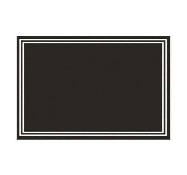 Ardoise en pvc noir - Lot de 10 - 12x8 cm